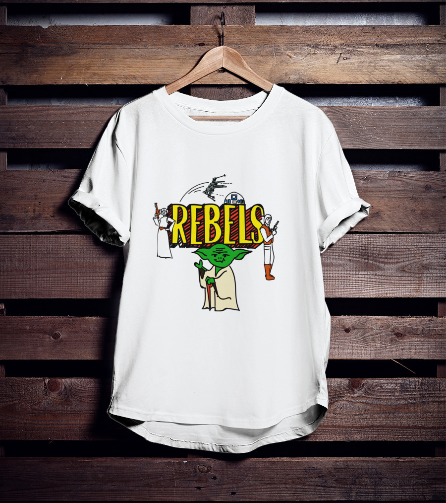 Star Wars Rebels Yoda Leia Han Solo Doodles T-Shirt