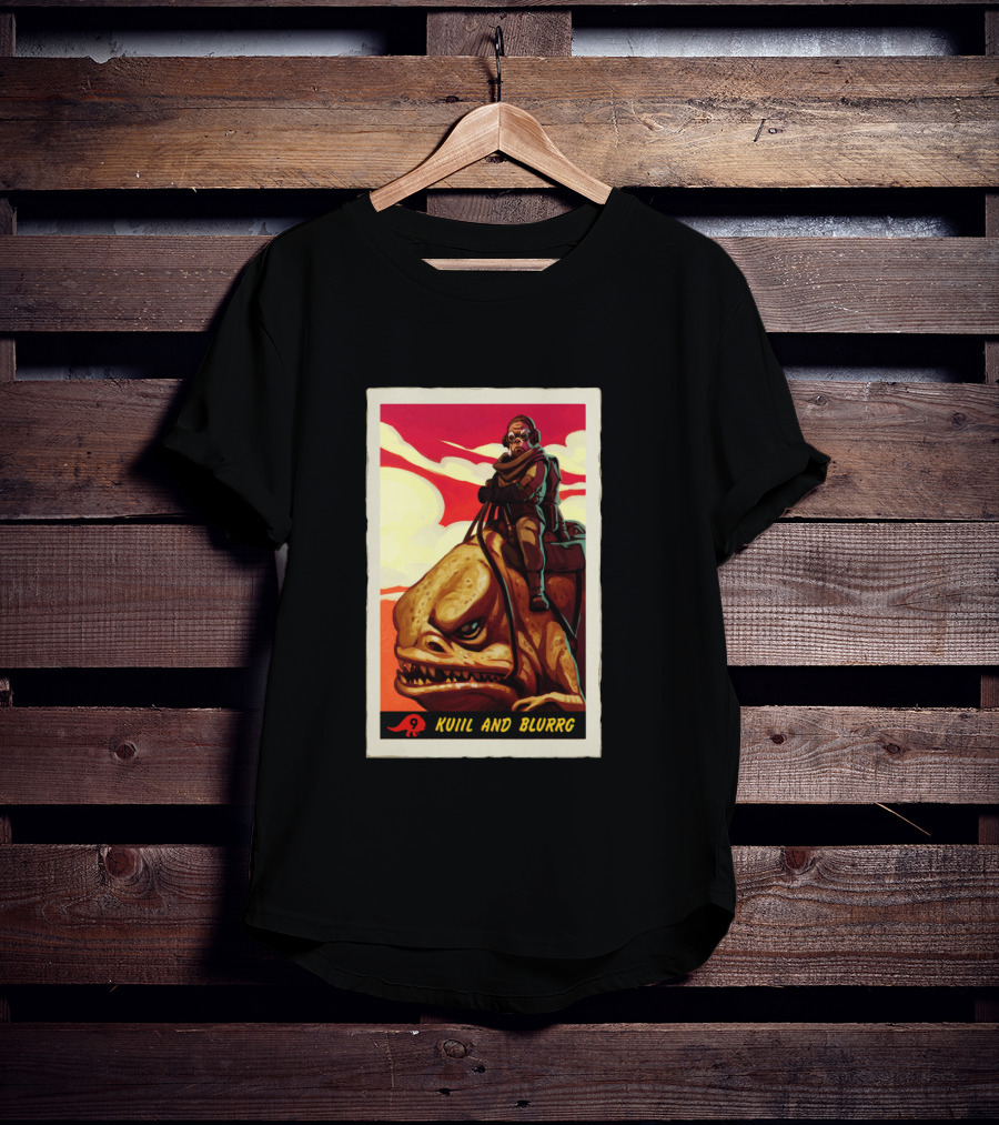 Star Wars The Mandalorian Kuiil And Blurrg Retro T-Shirt