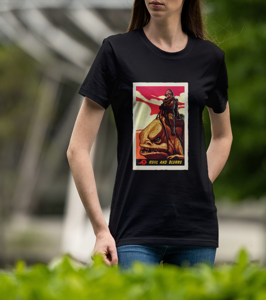 Star Wars The Mandalorian Kuiil And Blurrg Retro T-Shirt