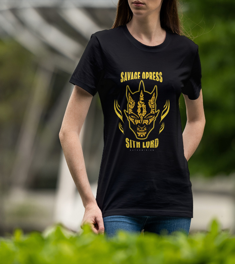 Savage Opress Sith Lord Dathomirian The Clone Wars Face Mask T-Shirt