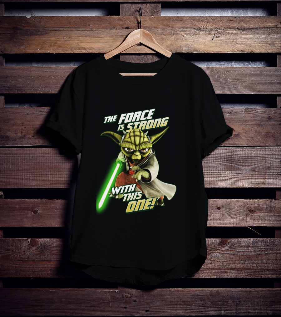 The Force Is Strong With This One Yoda Clone Wars T-Shirt