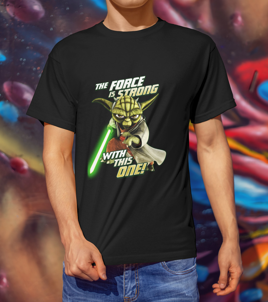 The Force Is Strong With This One Yoda Clone Wars T-Shirt