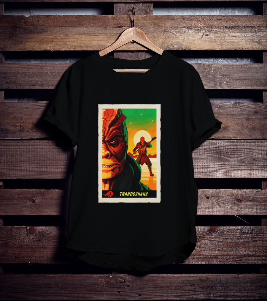 Trandoshans Mandalorian Trading Card Vintage T-Shirt