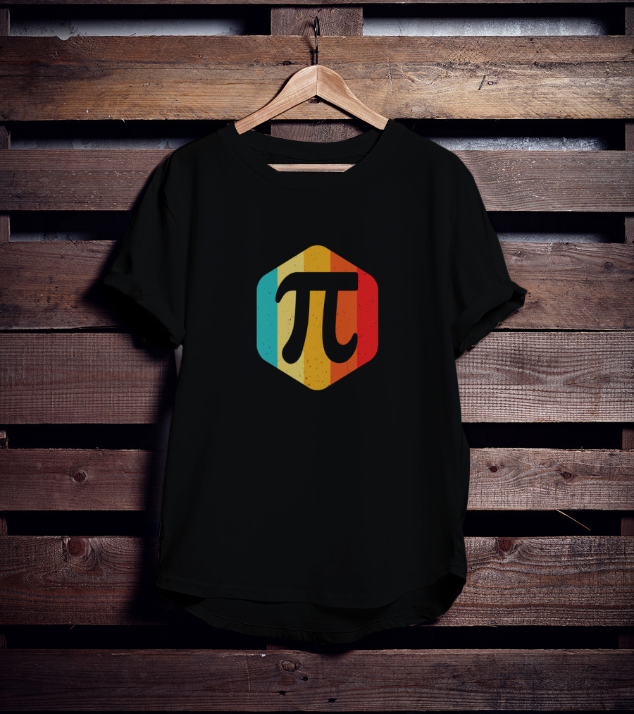 Vintage Retro Pi Symbol Nerdy Geek Humor For Pi Day T-Shirt