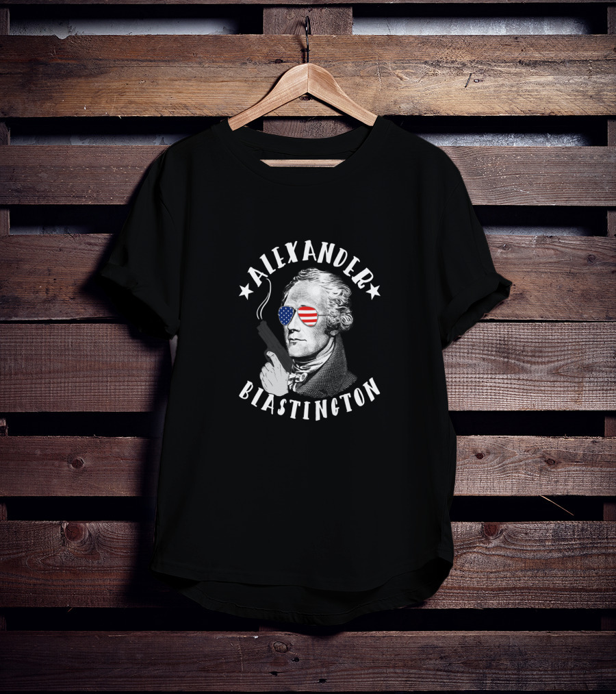 Alexander Blastington American Flag Sunglasses T-Shirt