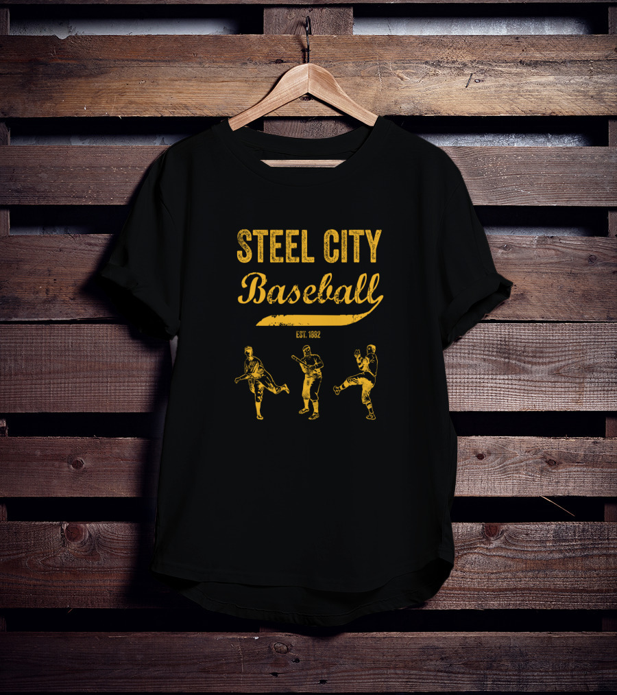 Steel City Baseball Est. 1862 Classic Pittsburgh Fan T-Shirt