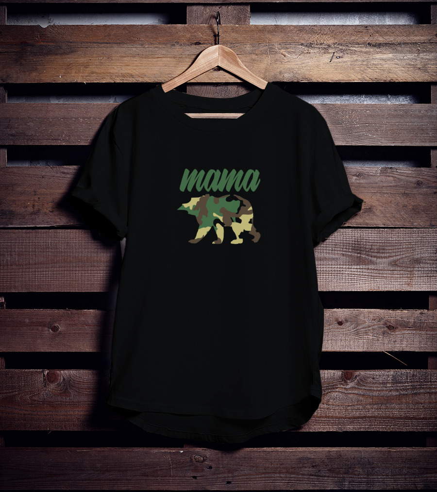 Mama Bear Camo Mama T-Shirt