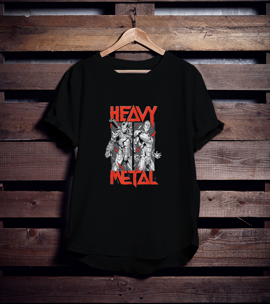 Heavy Metal War Machine Iron Man T-Shirt