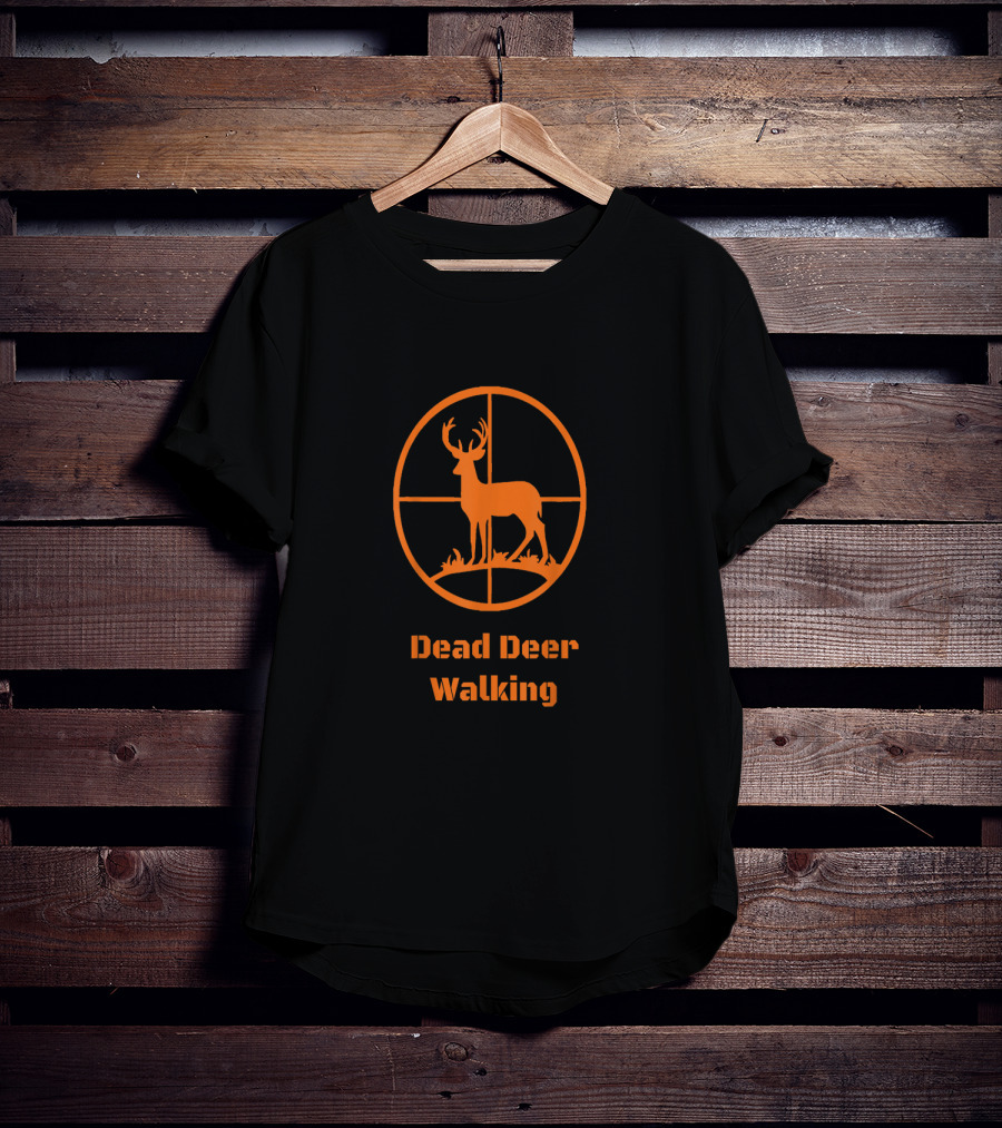 Dead Deer Walking Hunter Target Scope T-Shirt