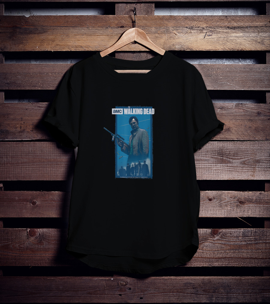 AMC The Walking Dead Governor Gunman Scene T-Shirt