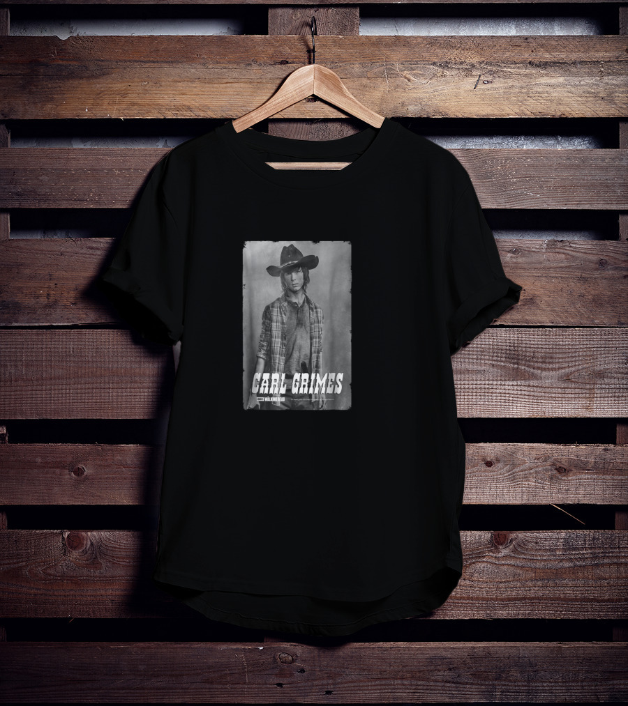 Carl Grimes The Walking Dead Vintage Silver Image T-Shirt