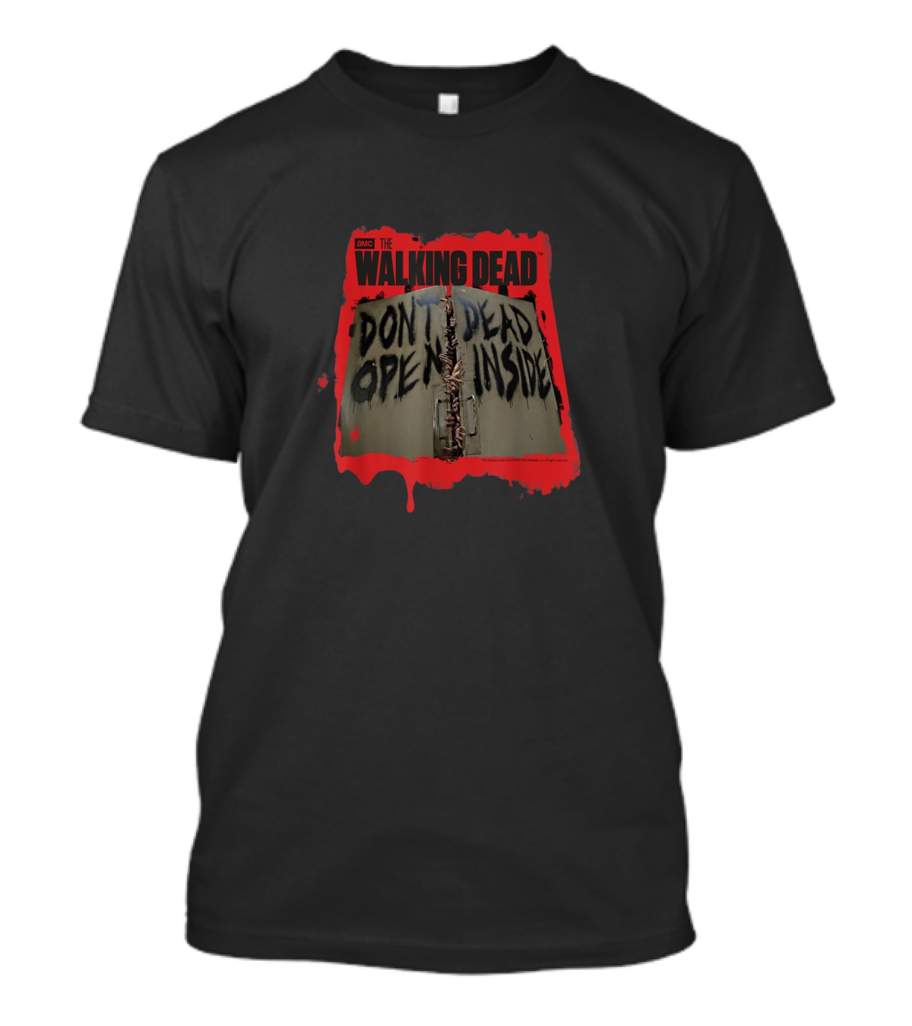 AMC The Walking Dead Don't Open Dead Inside Warning Door T-Shirt