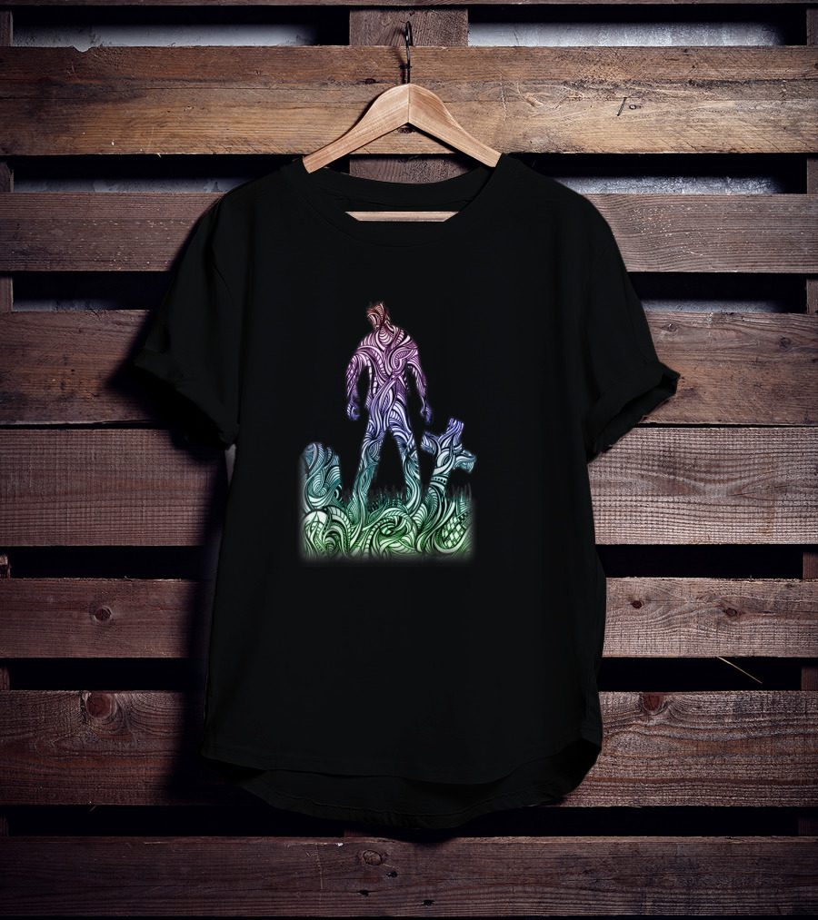 Zen Dead Walking Scary Zombie Grave T-Shirt