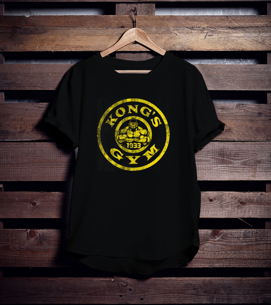King Kong Kong's Gym 1933 Yellow Circle T-Shirt