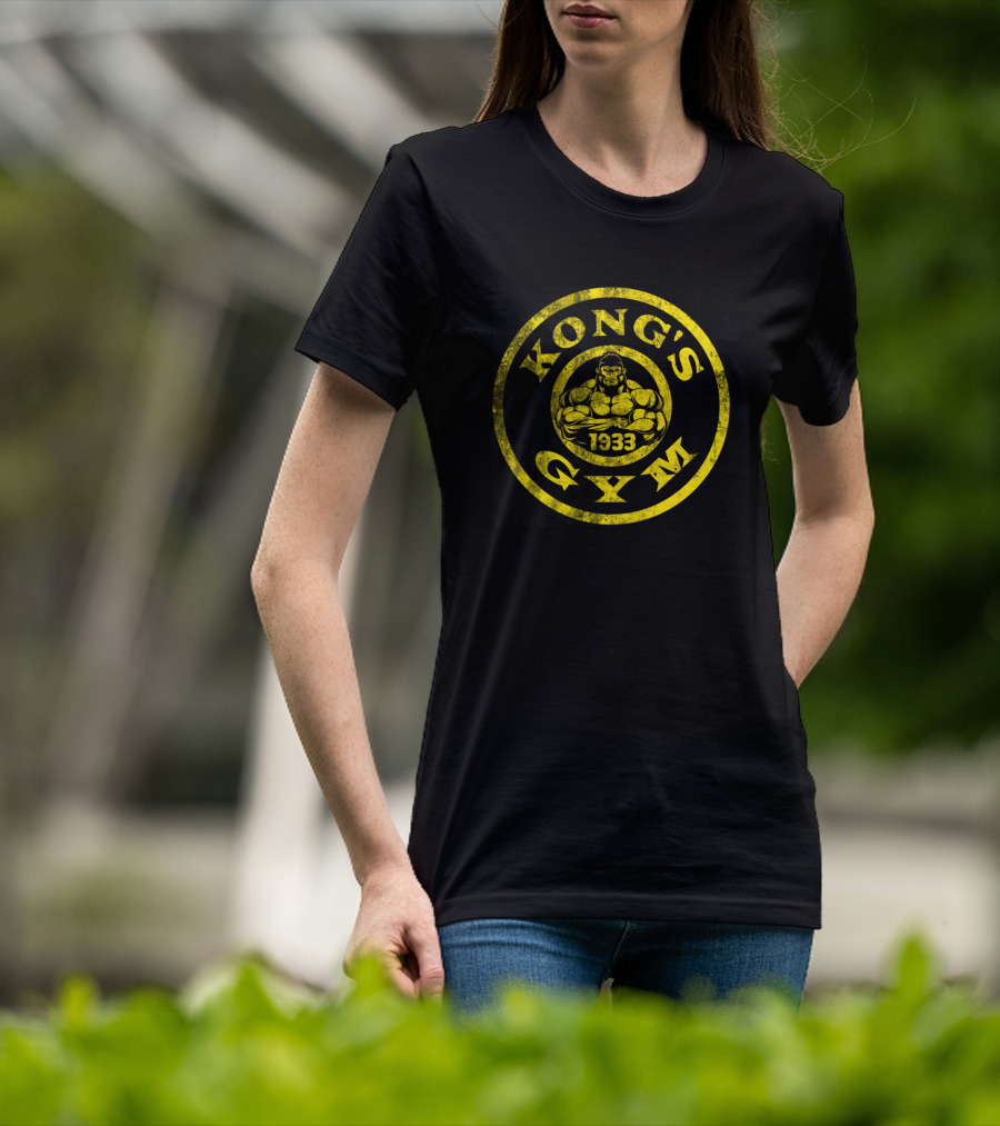 King Kong Kong's Gym 1933 Yellow Circle T-Shirt