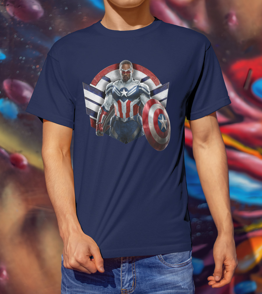 Marvel The Falcon The Winter Soldier Captain America Shield Hero T-Shirt