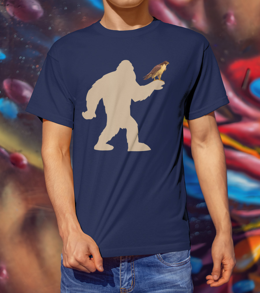 Peregrine Falcon Bigfoot Bird Falcon Animal T-Shirt