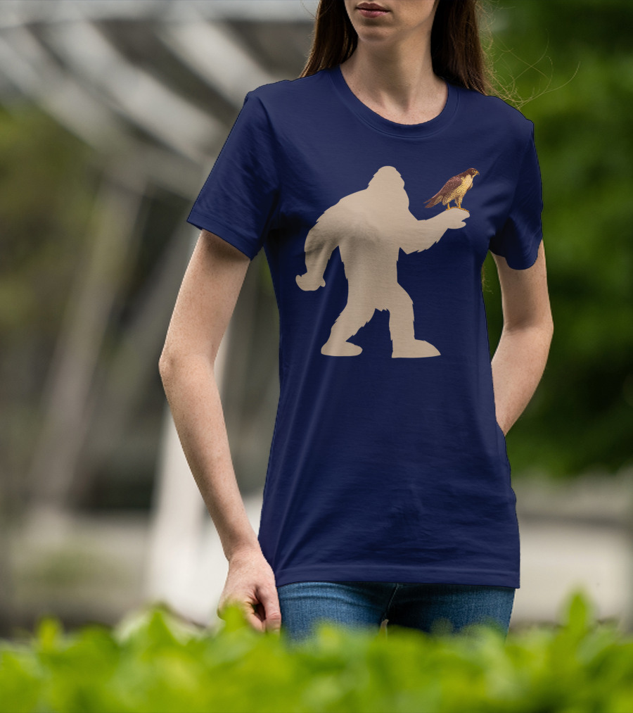 Peregrine Falcon Bigfoot Bird Falcon Animal T-Shirt