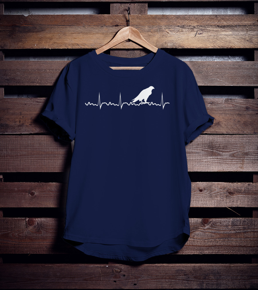 Peregrine Falcon Bird Heartbeat Pulse Animal T-Shirt