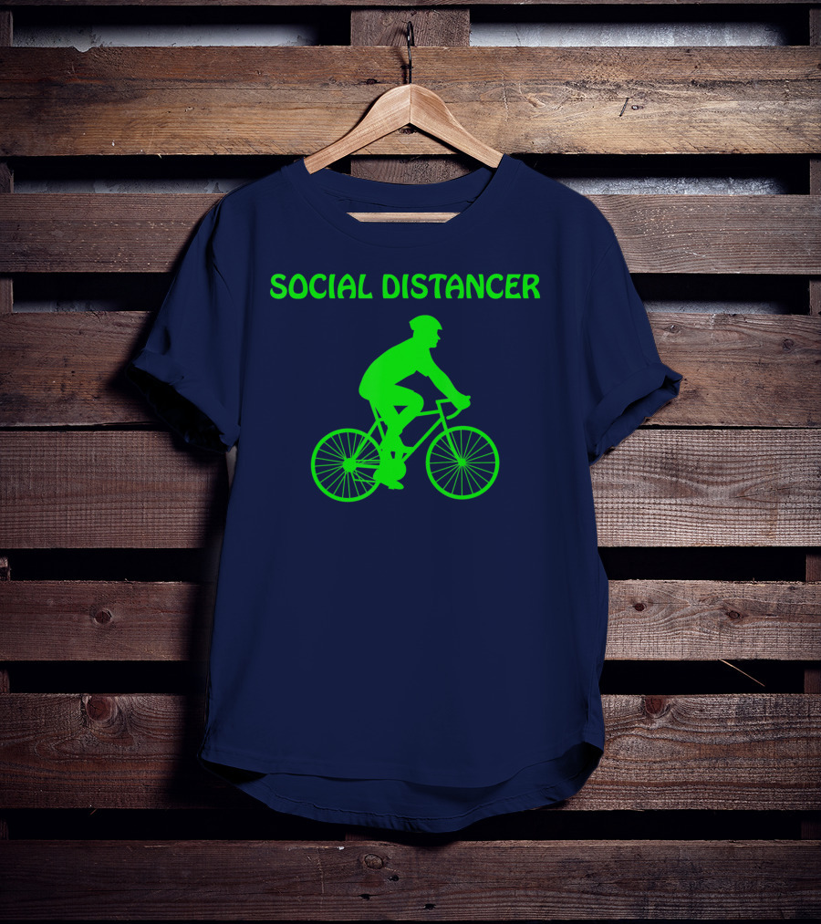 Social Distancer Bike Riding Cycling T-Shirt