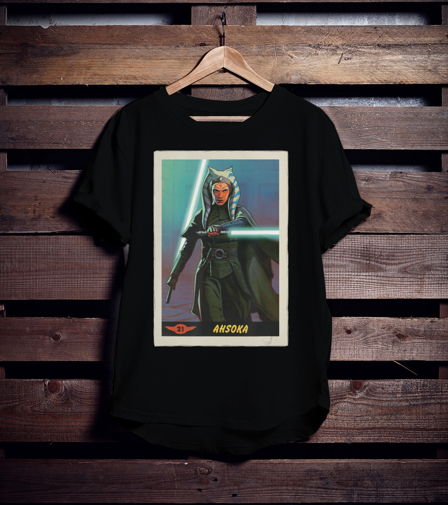 Star Wars Ahsoka Jedi Training Card The Mandalorian 21 T-Shirt