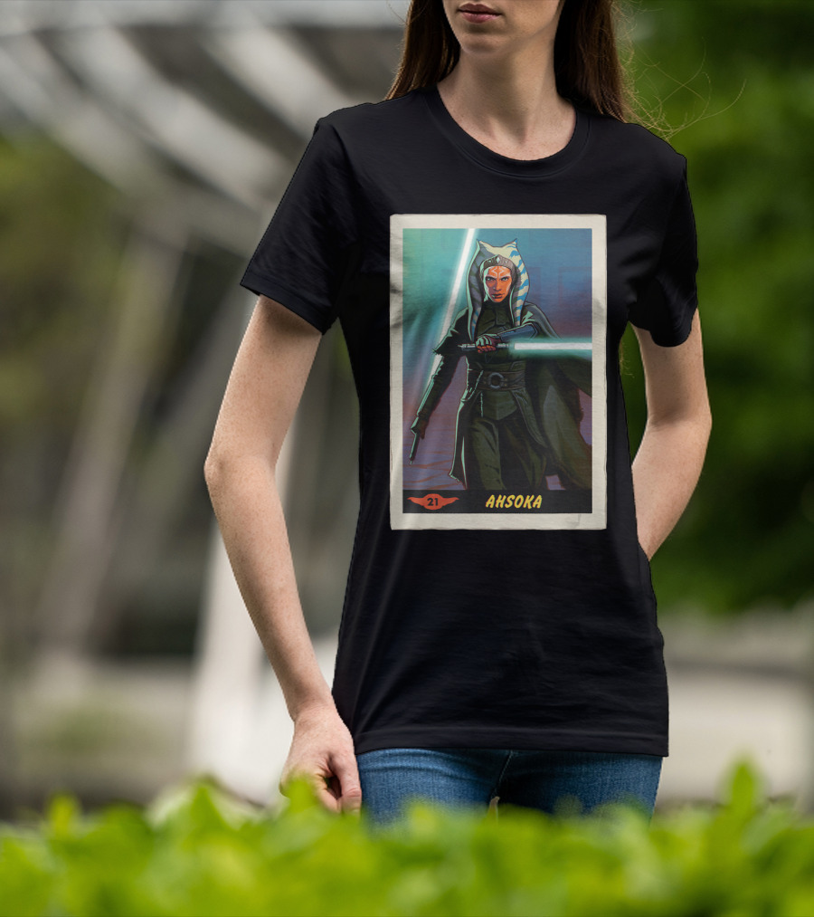 Star Wars Ahsoka Jedi Training Card The Mandalorian 21 T-Shirt