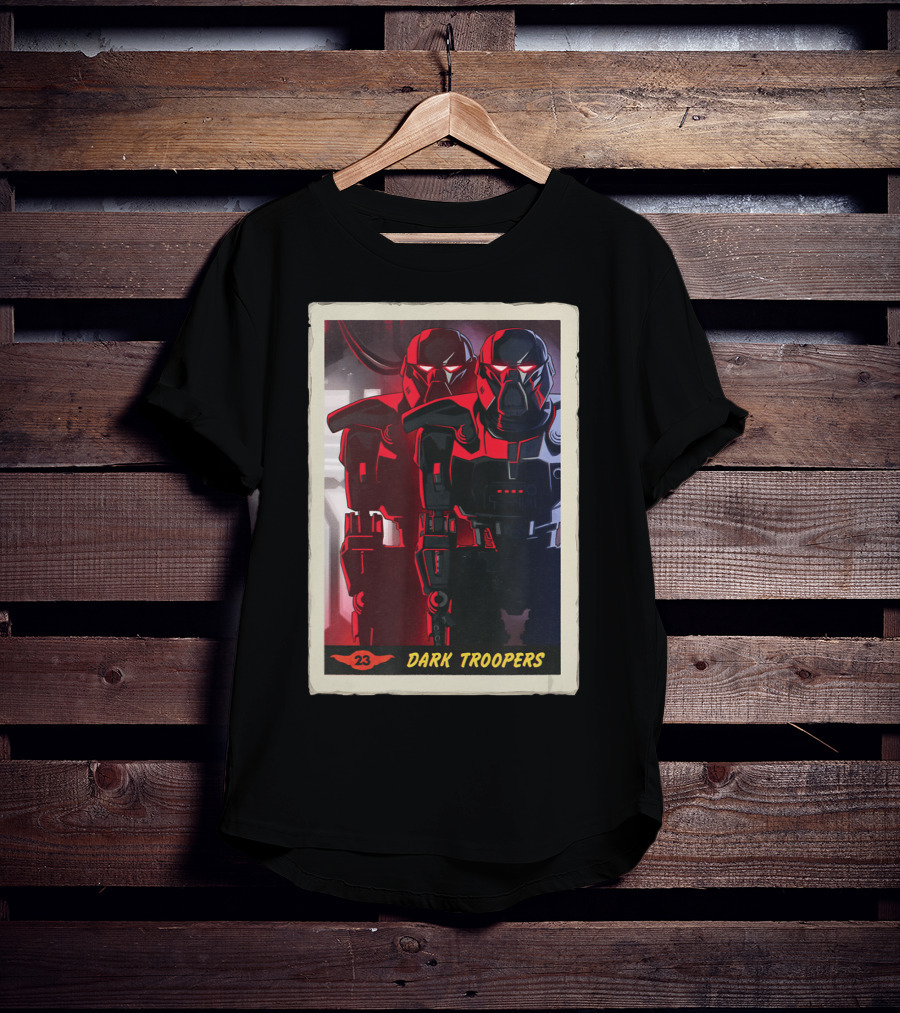 Star Wars The Mandalorian Dark Troopers Bounty Number 23 Trading Card T-Shirt