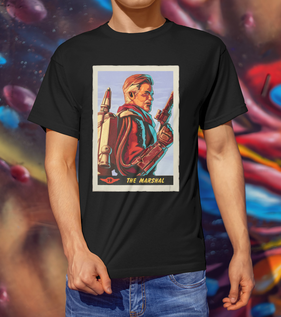 Star Wars The Mandalorian The Marshal Trading Card 19 T-Shirt