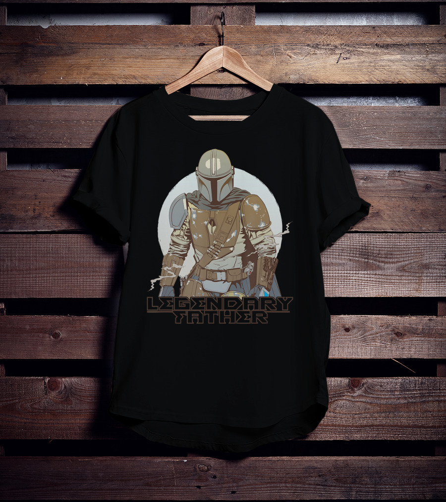 Star Wars The Mandalorian Legendary Father Father's Day T-Shirt