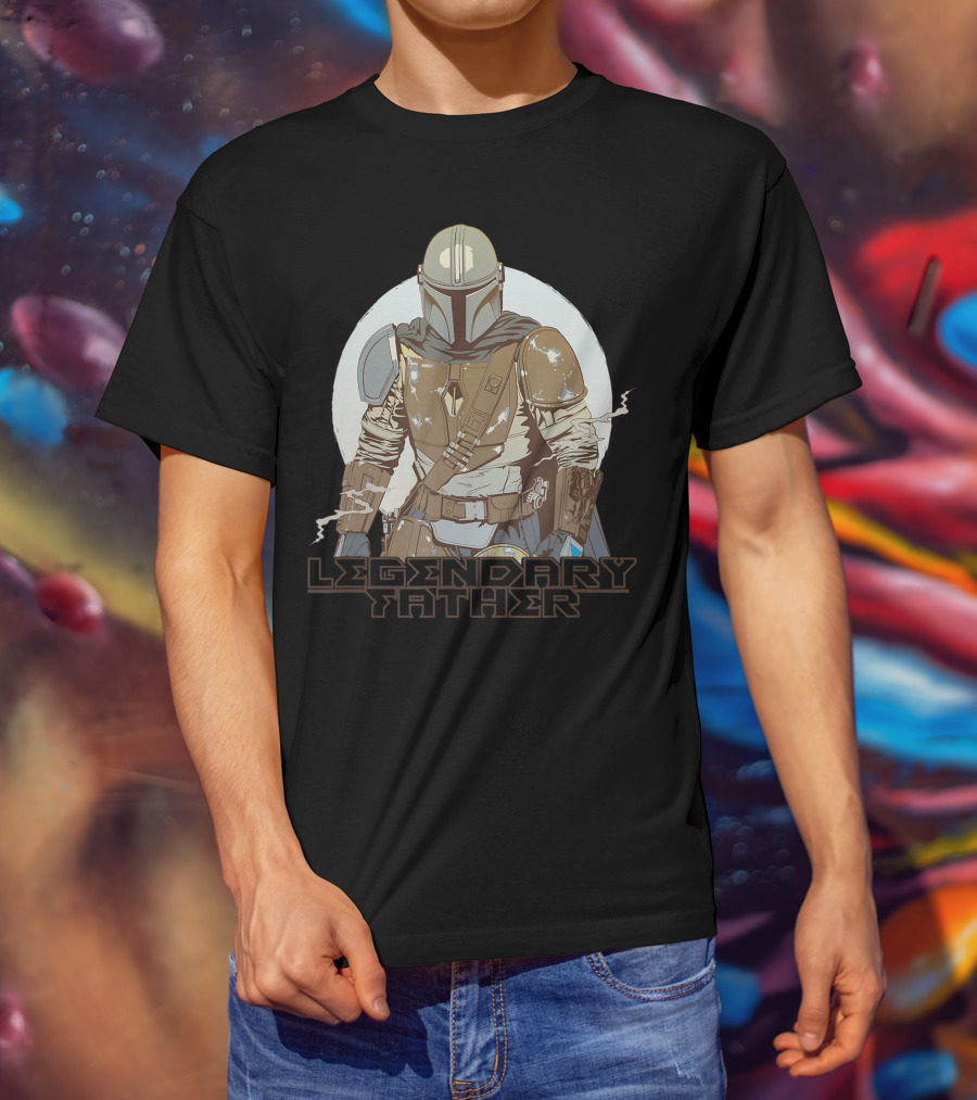 Star Wars The Mandalorian Legendary Father Father's Day T-Shirt