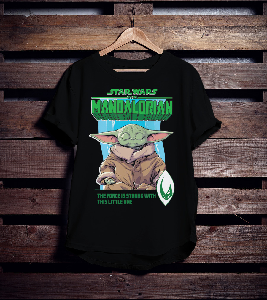 Star Wars The Mandalorian Grogu The Force Is Strong With This Little One T-Shirt