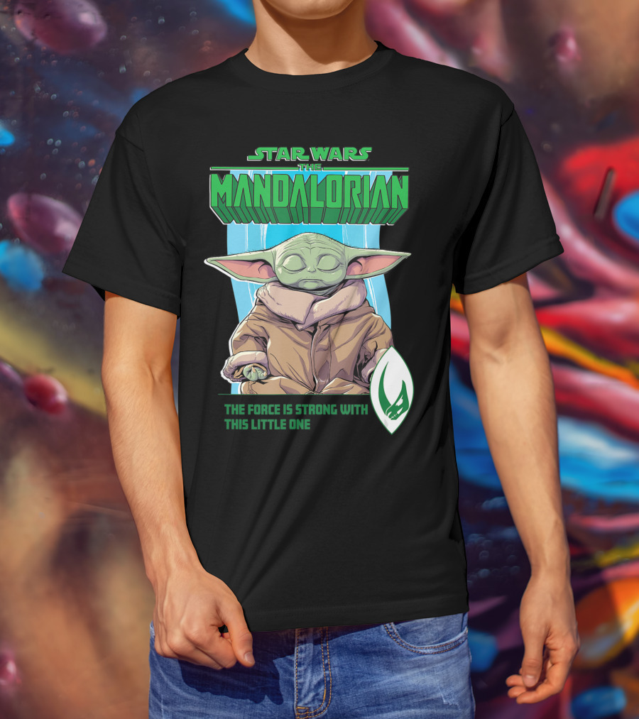 Star Wars The Mandalorian Grogu The Force Is Strong With This Little One T-Shirt