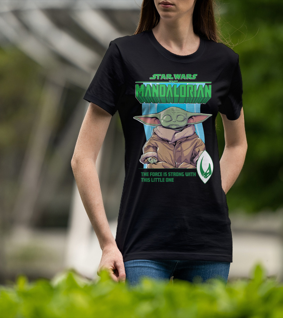 Star Wars The Mandalorian Grogu The Force Is Strong With This Little One T-Shirt