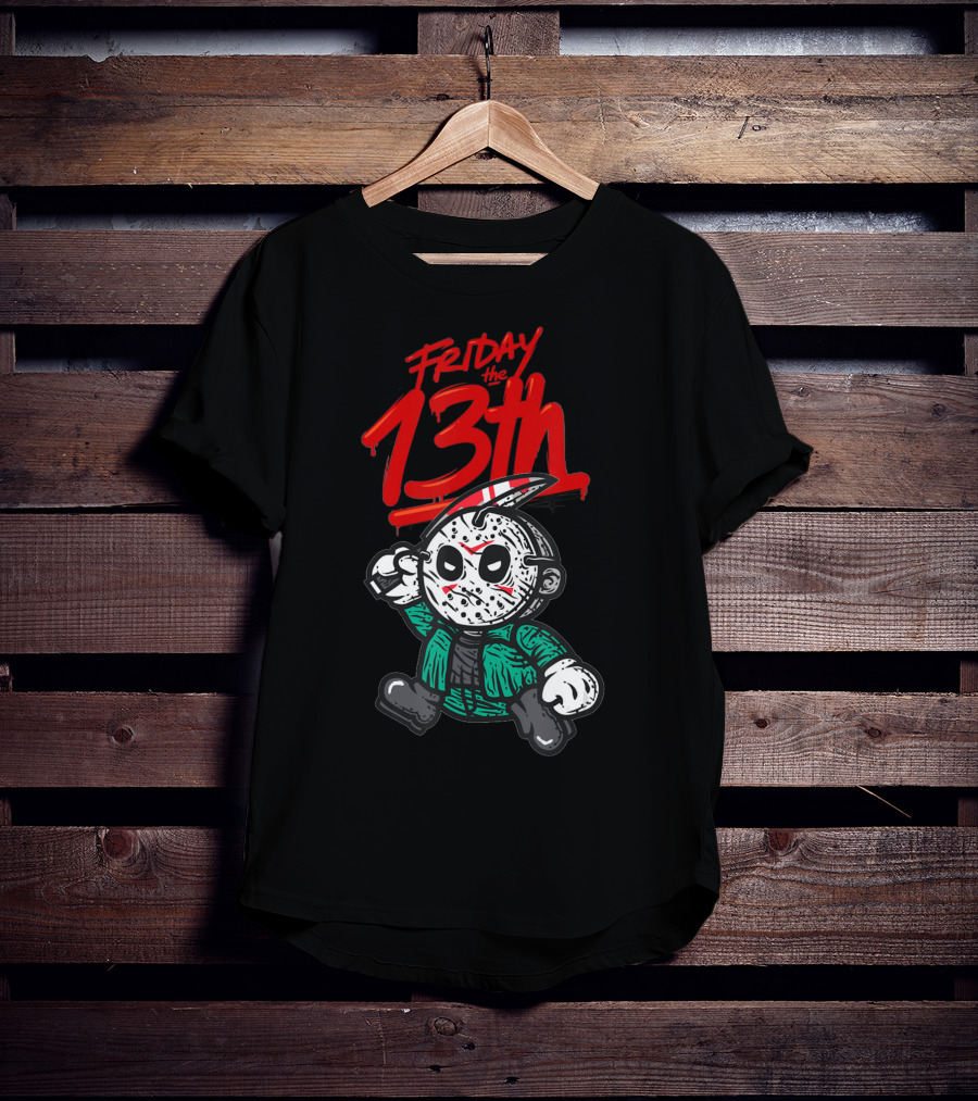 Friday The 13th Cute Baby Horror Characters Playing Horror T-Shirt
