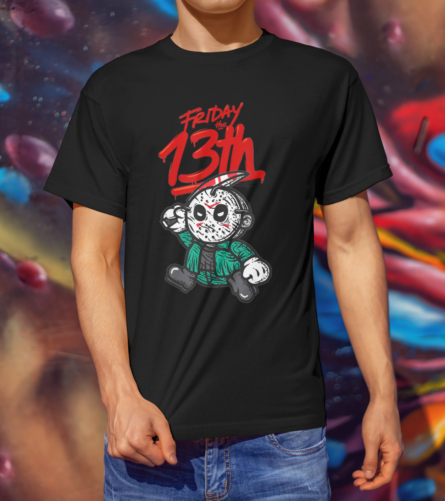 Friday The 13th Cute Baby Horror Characters Playing Horror T-Shirt