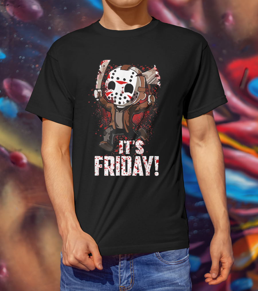 It's Friday 13th Funny Halloween Horror Movie Humor T-Shirt