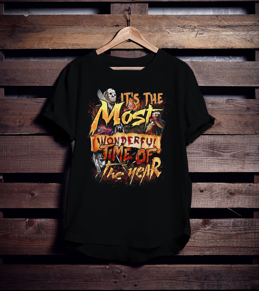 It's The Most Wonderful Time Of The Year Horror Character Movie Halloween T-Shirt