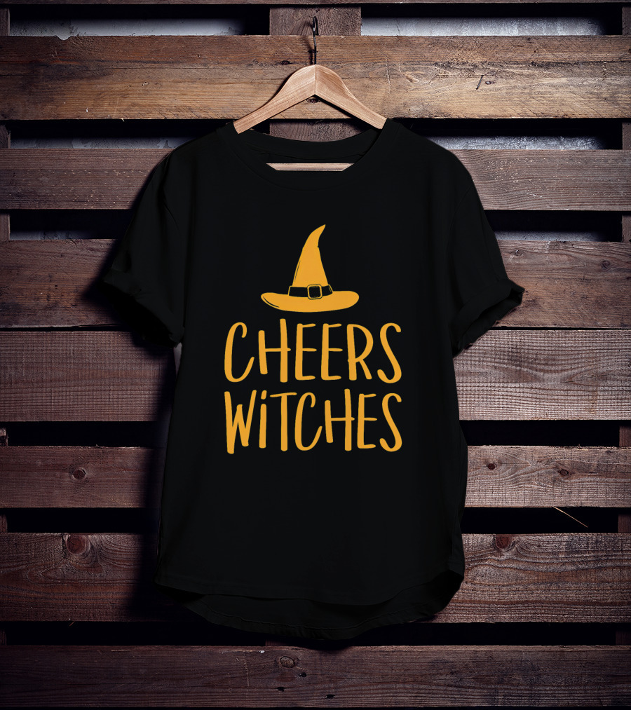 Cheers Witches Halloween Witch Hat T-Shirt