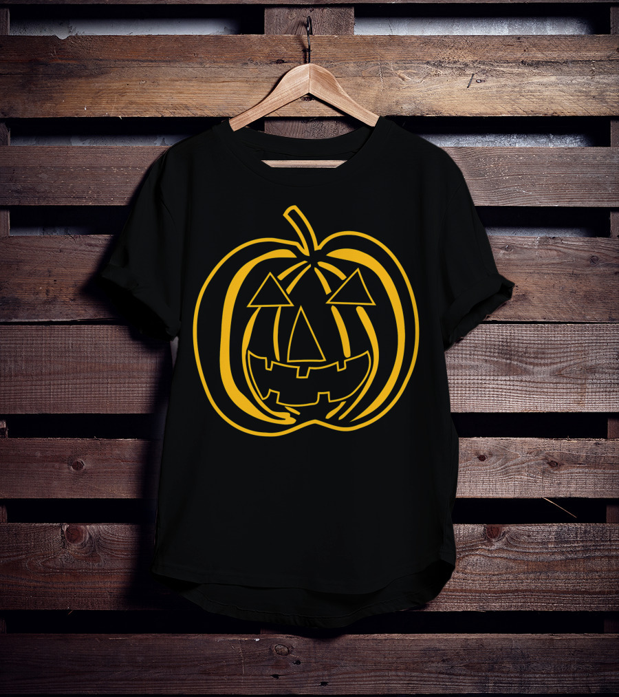Halloween Pumpkin Face Big Texas T-Shirt