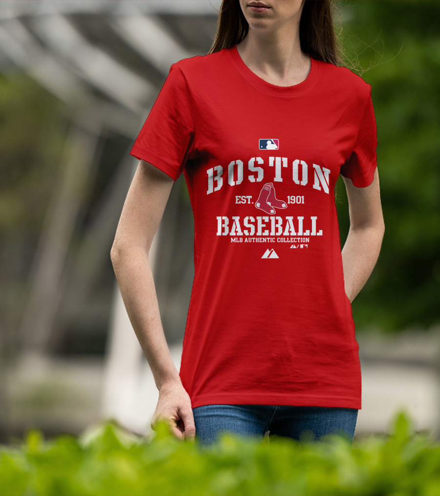 Boston Established 1901 MLB Authentic Collection Baseball T-Shirt
