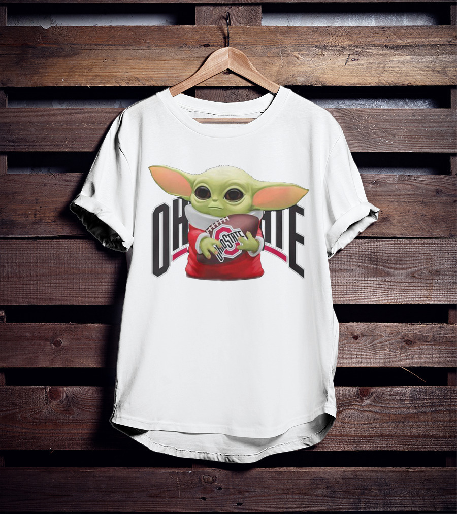Baby Yoda Ohio State Football T-Shirt