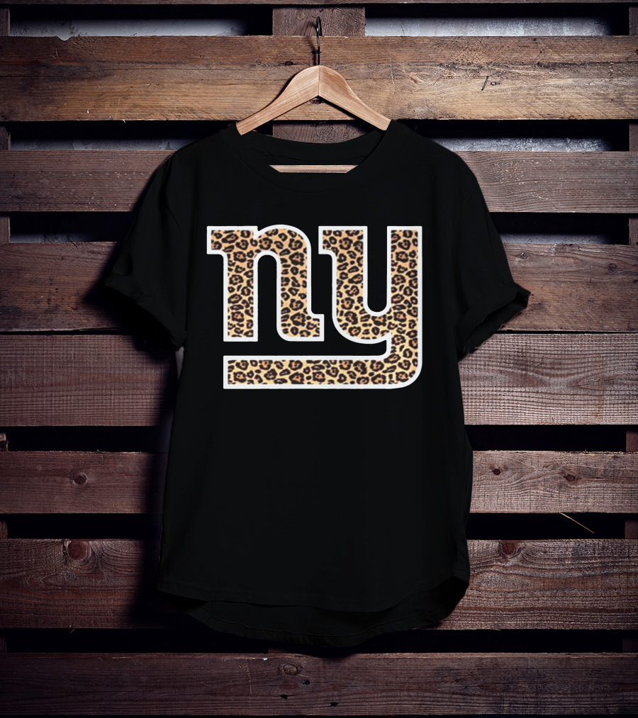 NY Giants Leopard Print T-Shirt