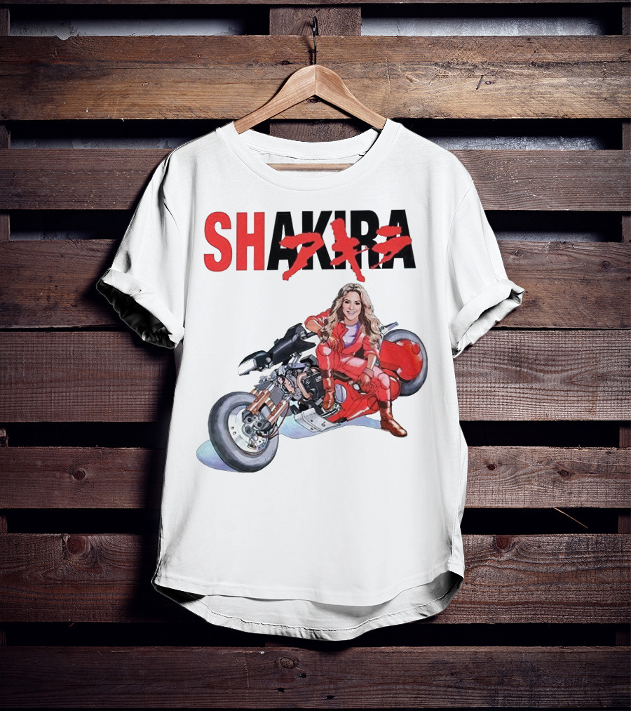 SHAKIRA Akira Anime Motorcycle Rider T-Shirt