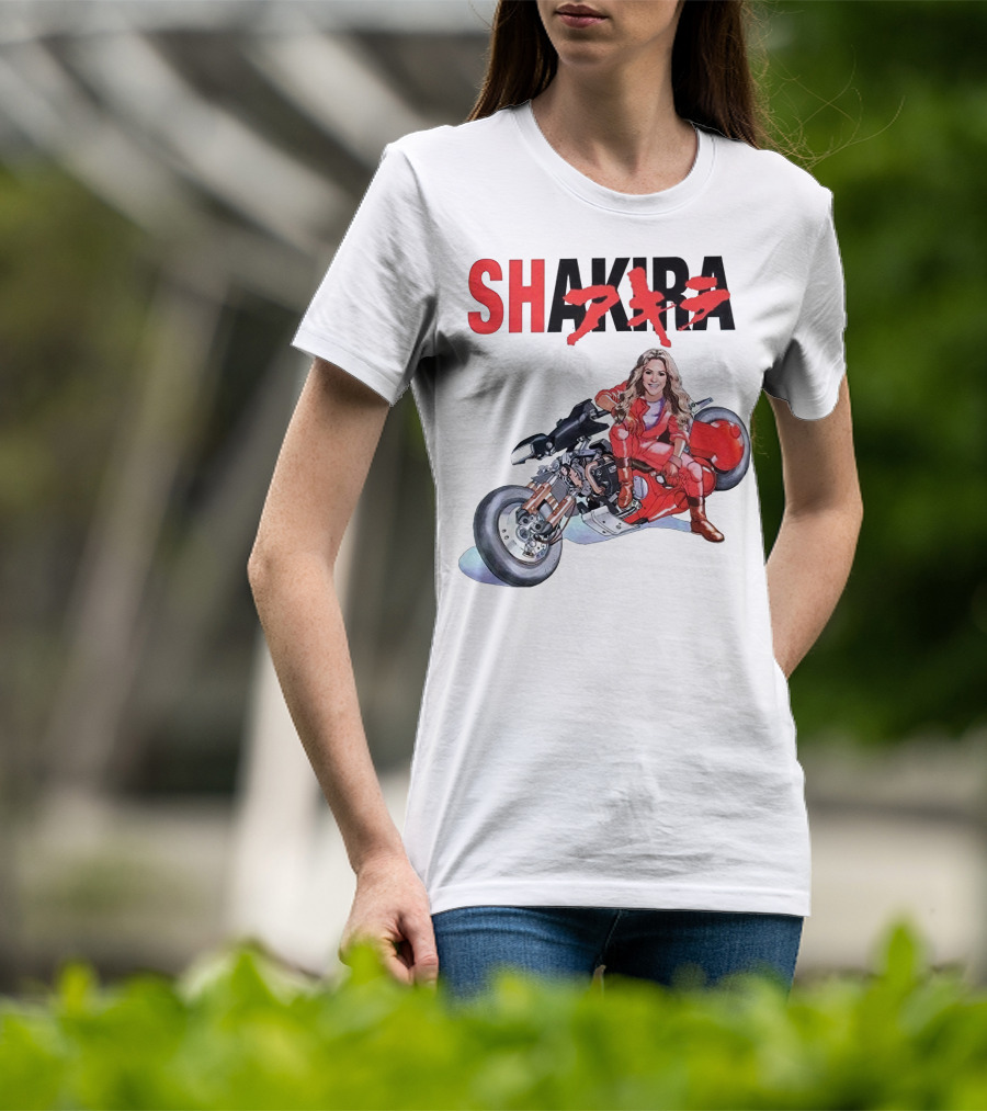 SHAKIRA Akira Anime Motorcycle Rider T-Shirt