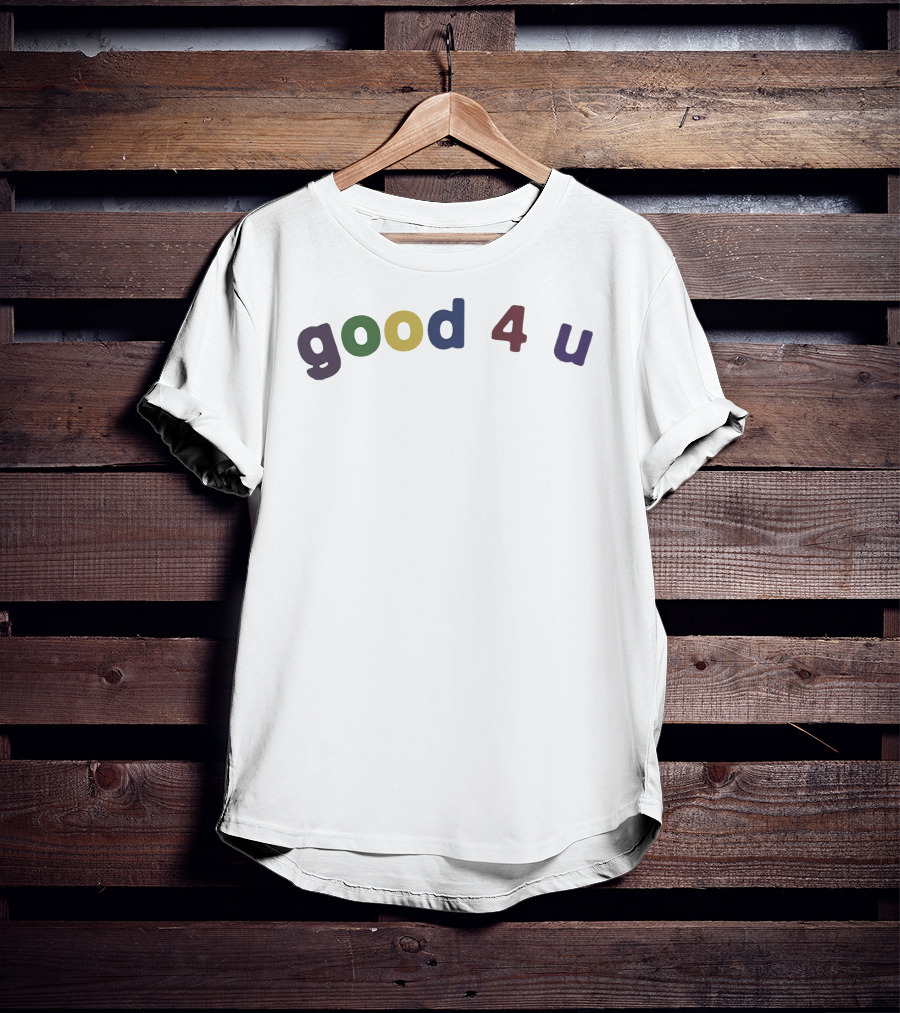 Olivia Rodrigo Good 4 U Multicolor Lettering T-Shirt