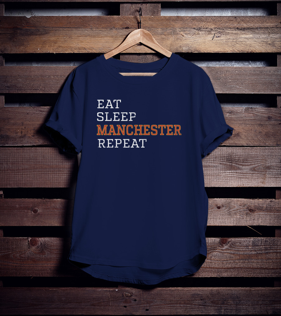 Eat Sleep Manchester Repeat T-Shirt