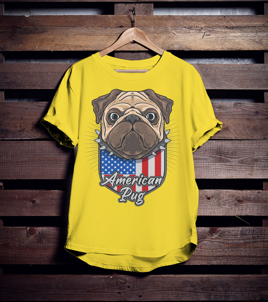 American Pug Bulldog USA T-Shirt