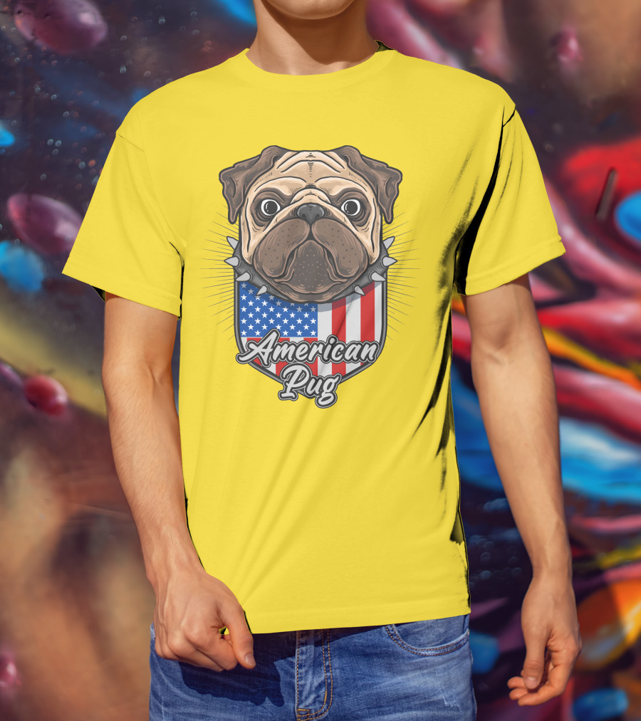 American Pug Bulldog USA T-Shirt