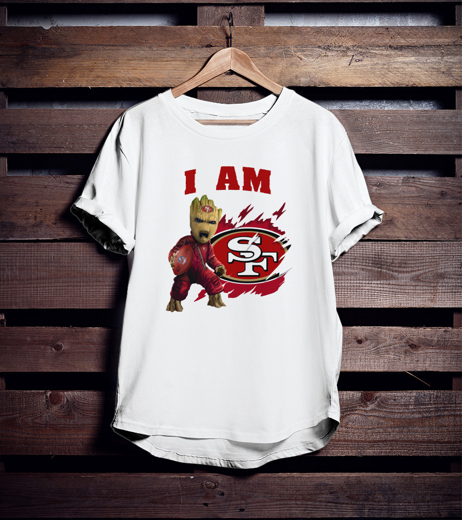 I Am Groot San Francisco 49ers Football Play T-Shirt