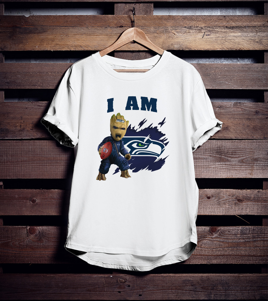 I Am Groot Seattle Seahawks Football T-Shirt